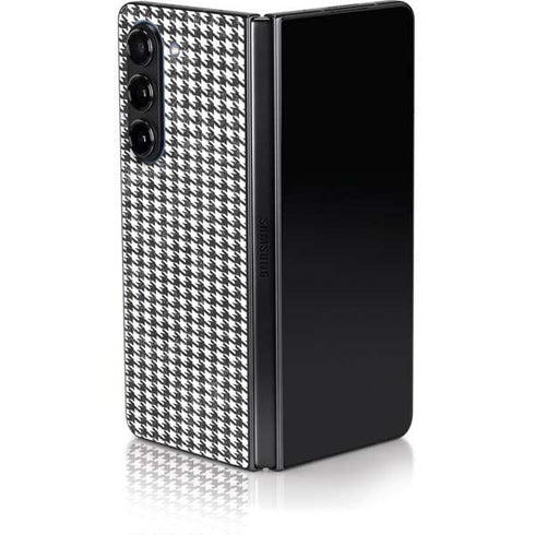 Houndstooth Black/White Galaxy Z Fold5 5G Skin